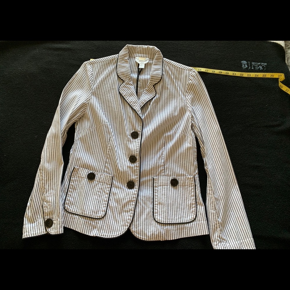 Talbots seersucker jacket size 8